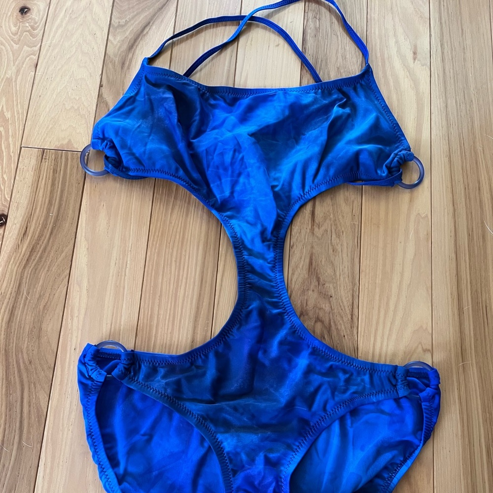 Victoria’s Secret Vintage Monokini sz Lg Blue